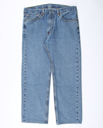 Levi's 505 medium stonewash blue denim jeans - w36 L26