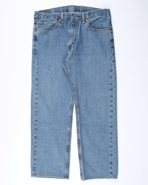 Levi's 505 medium stonewash blue denim jeans - w36 L26