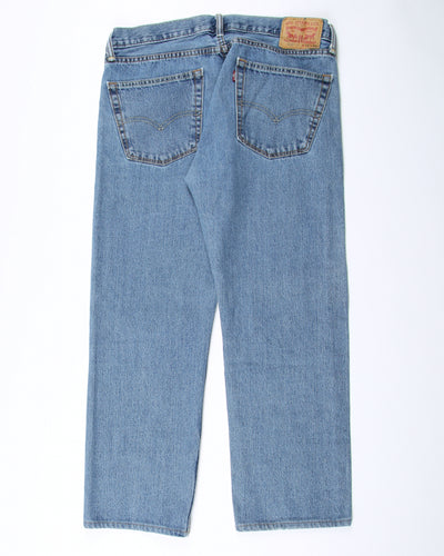 Levi's 505 medium stonewash blue denim jeans - w36 L26