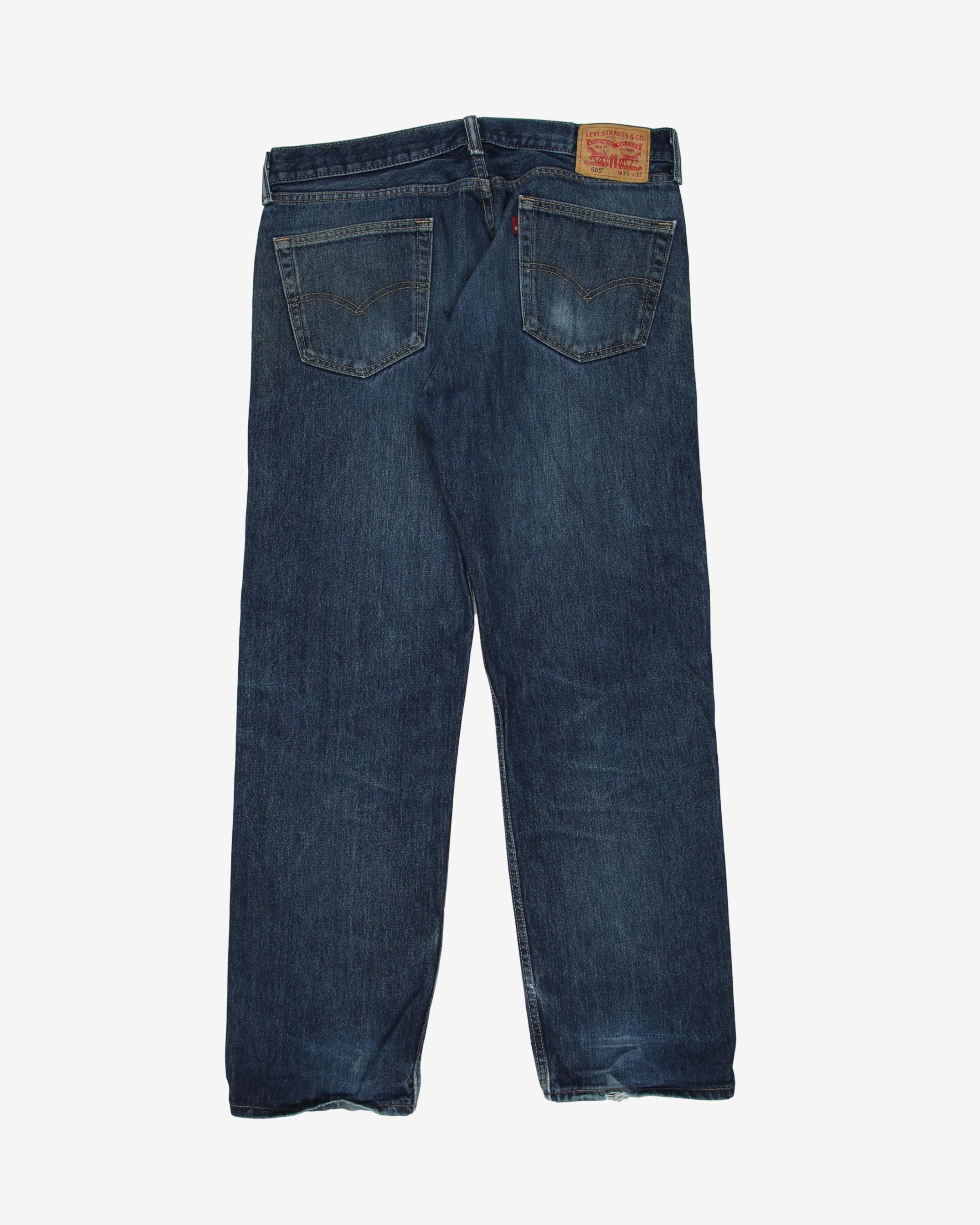 Levis 505 dark wash blue jeans - w32l29