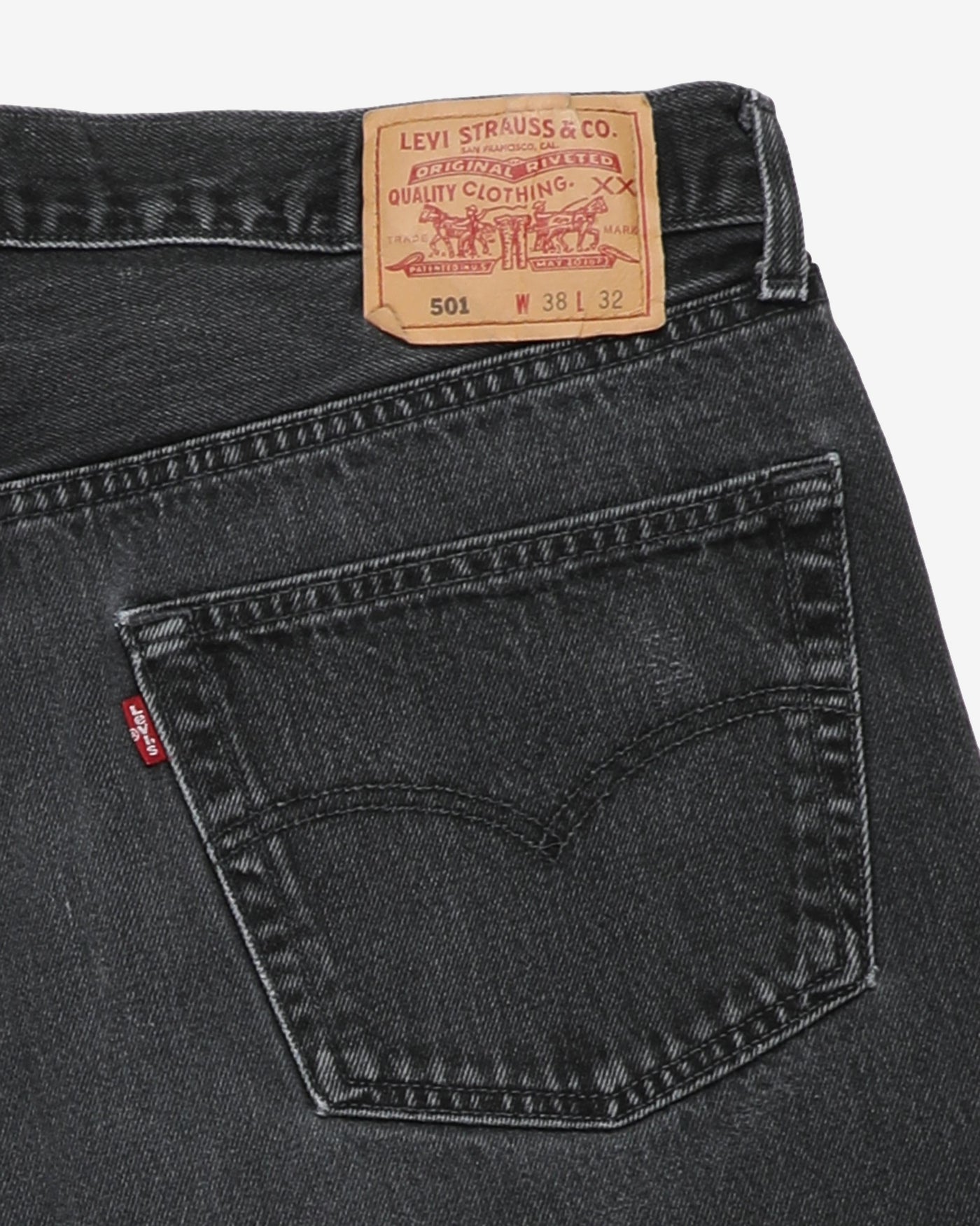 Vintage Levi's Jeans 501Dark Charcoal Denim - W38 L30