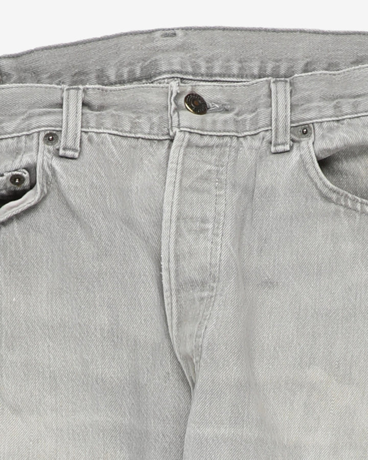 Vintage Levi's Jeans 501 Grey Denim - W34 L28
