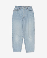 Vintage Blue Stonewash 501 Distressed Levi's Jeans - W28 L25