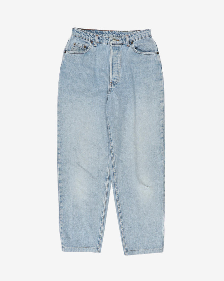 Vintage Blue Stonewash 501 Distressed Levi's Jeans - W28 L25