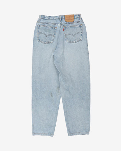 Vintage Blue Stonewash 501 Distressed Levi's Jeans - W28 L25
