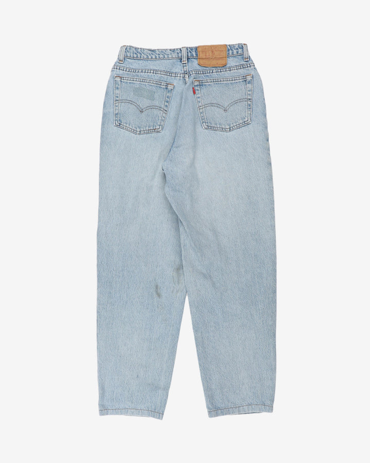 Vintage Blue Stonewash 501 Distressed Levi's Jeans - W28 L25