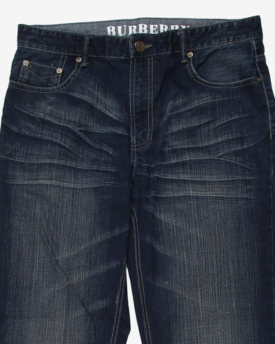 burberry dark indigo straight leg jeans - w34l27