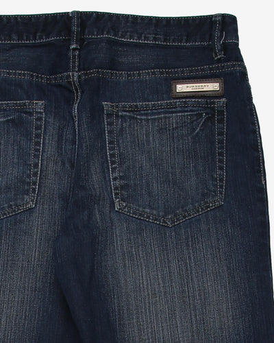 burberry dark indigo straight leg jeans - w34l27