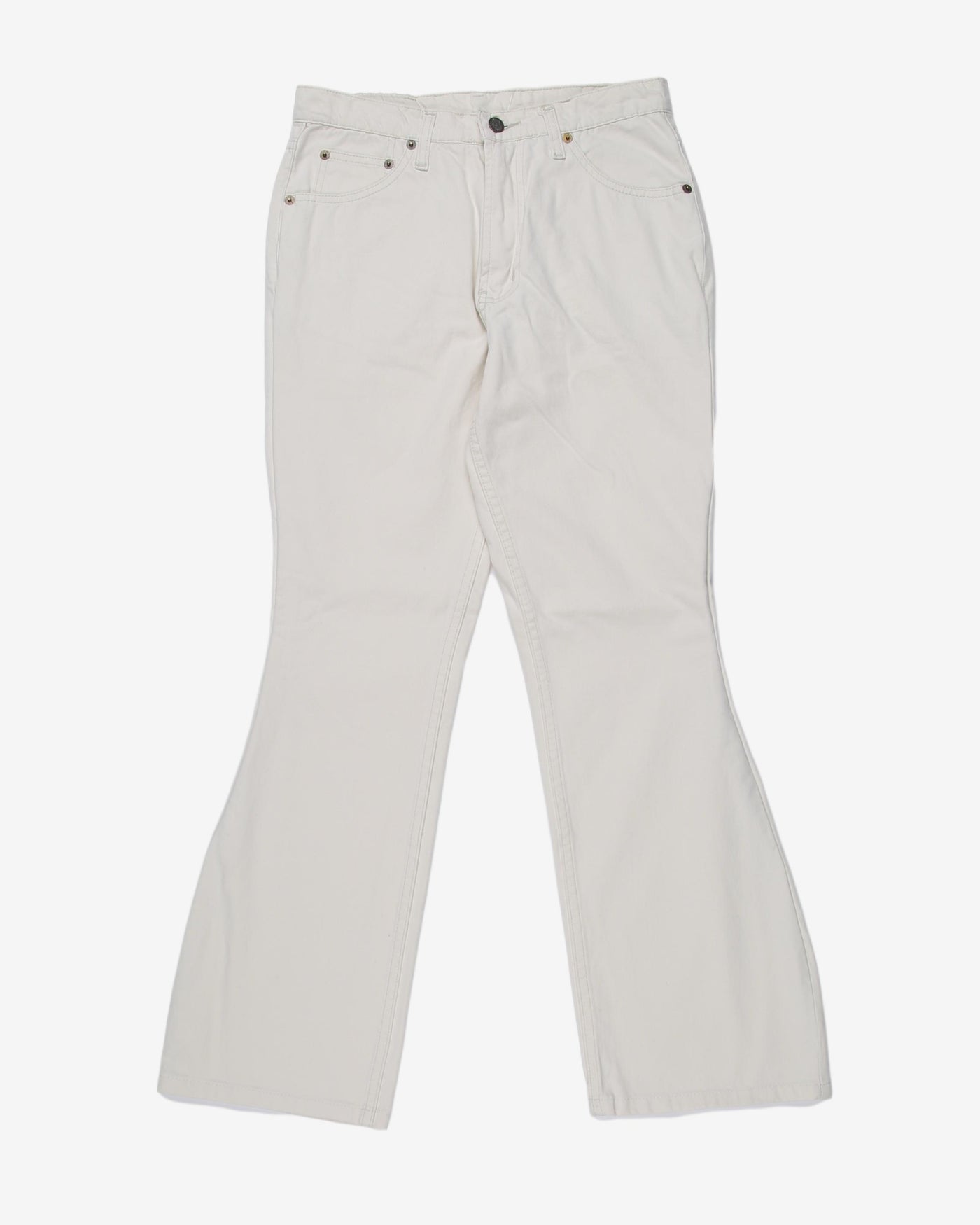 Polo jeans RRL high waisted cream white denim jeans - w29l28