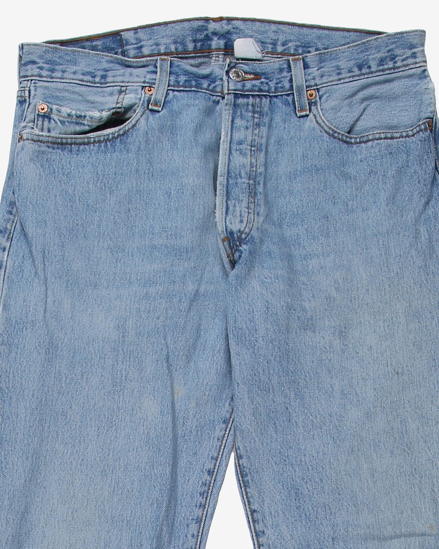Vintage Levi's 501 Denim Light Blue Jeans - W33 L28