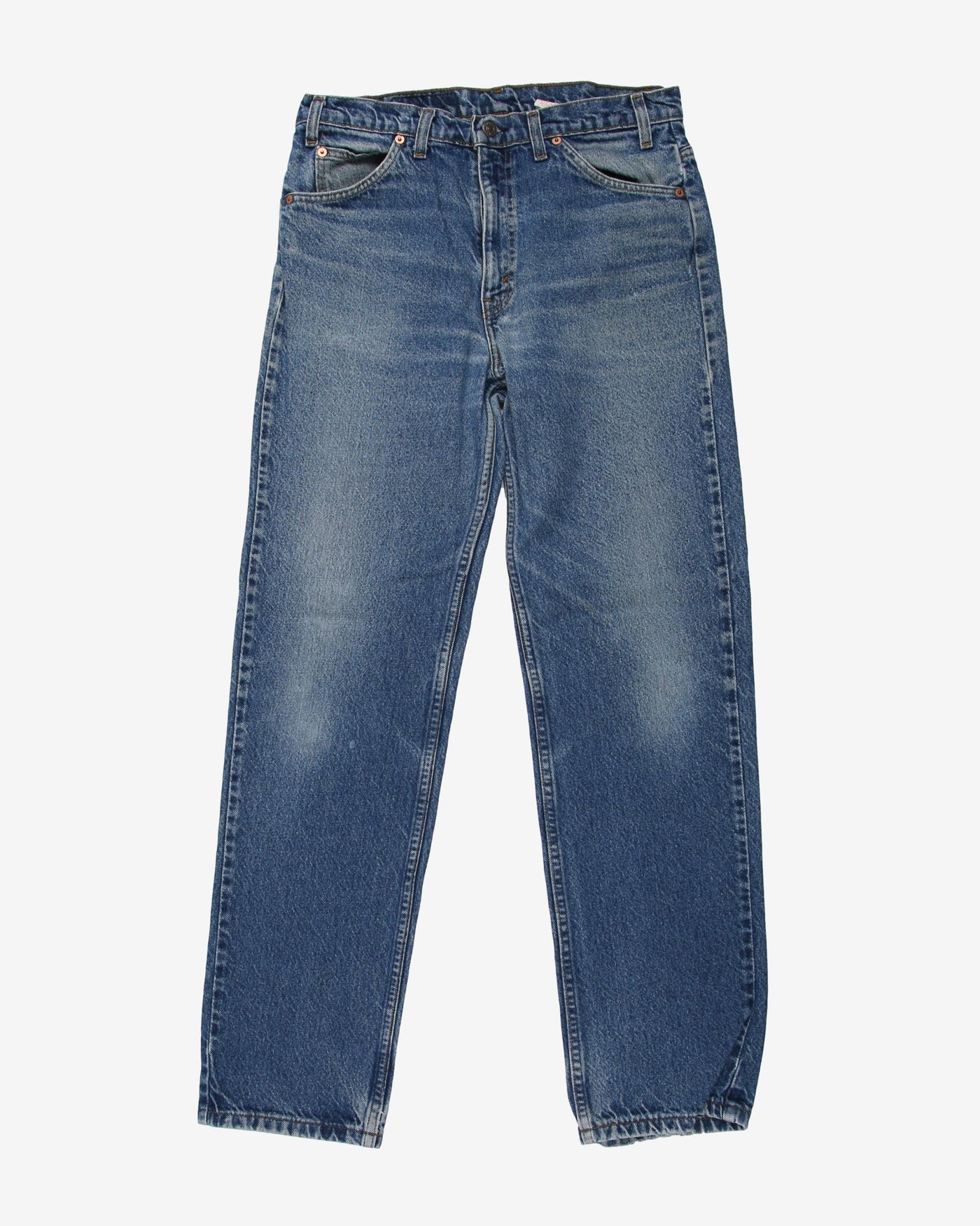 Vintage Levi's 505 Denim Blue Orange Tab Jeans - W32 L30