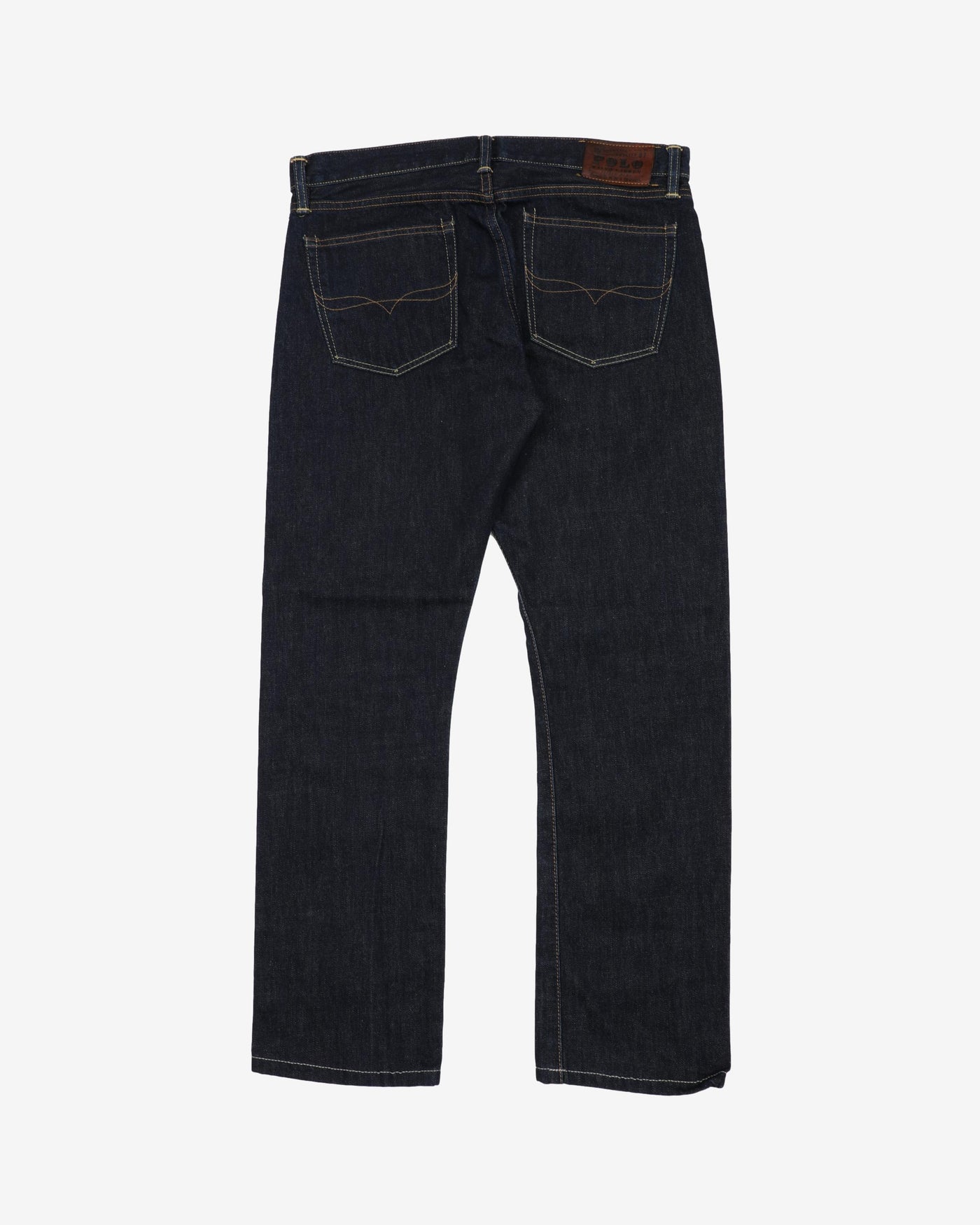 Vintage Polo Ralph Lauren RL Dark Blue Denim Jeans - W35 L31