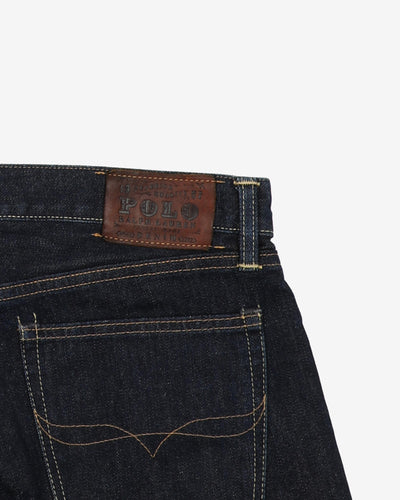 Vintage Polo Ralph Lauren RL Dark Blue Denim Jeans - W35 L31