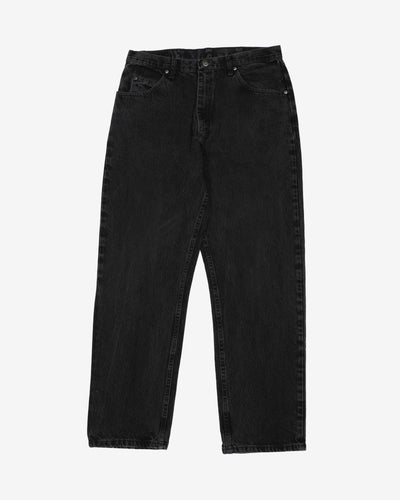 Vintage 90s Wrangler Faded Black Denim Jeans - W35 L32