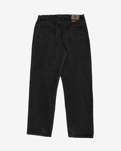 Vintage 90s Wrangler Faded Black Denim Jeans - W35 L32