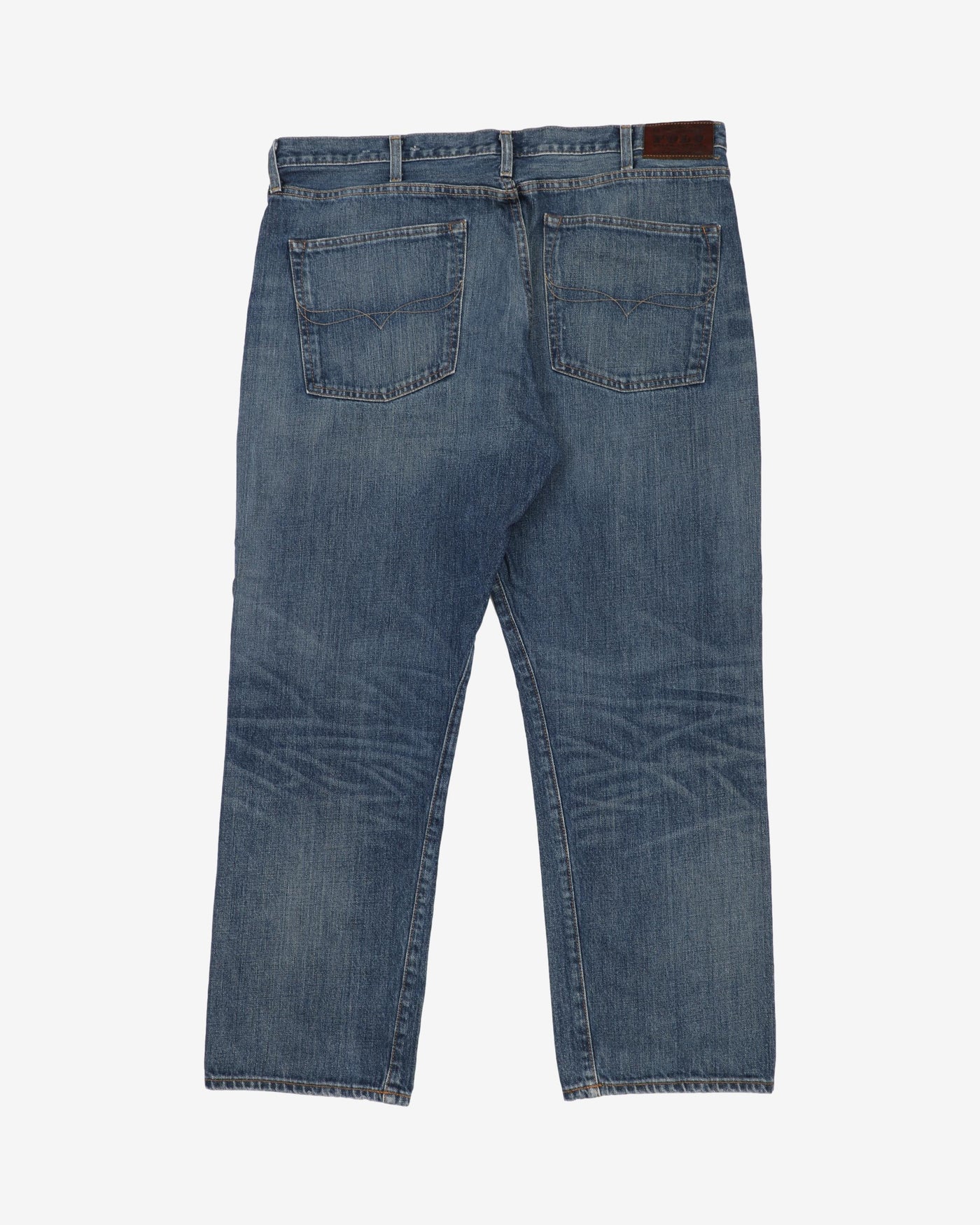 Vintage 90s Ralph Lauren RL Dark Blue Denim Jeans - W40 L30