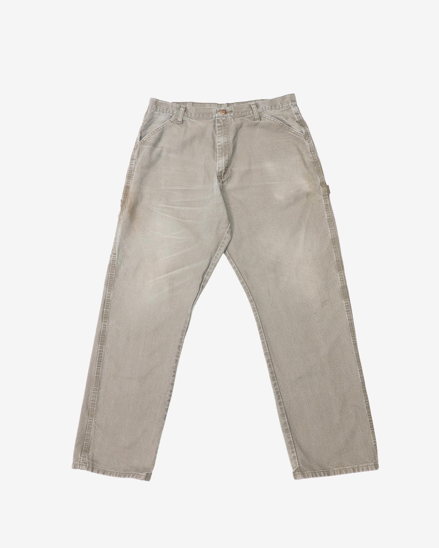 Vintage Rustler Faded Grey Workwear Denim Jeans - W36 L32