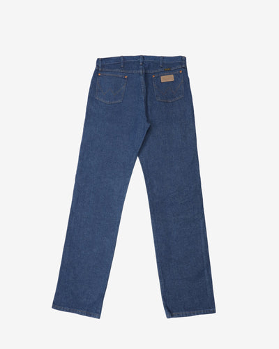 Vintage Dark Blue Wrangler 13MWZPW Trousers / Jeans - W36 L36