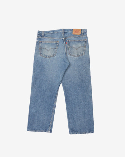 Vintage 80s Levi's Washed Blue Denim Jeans - W40 L27