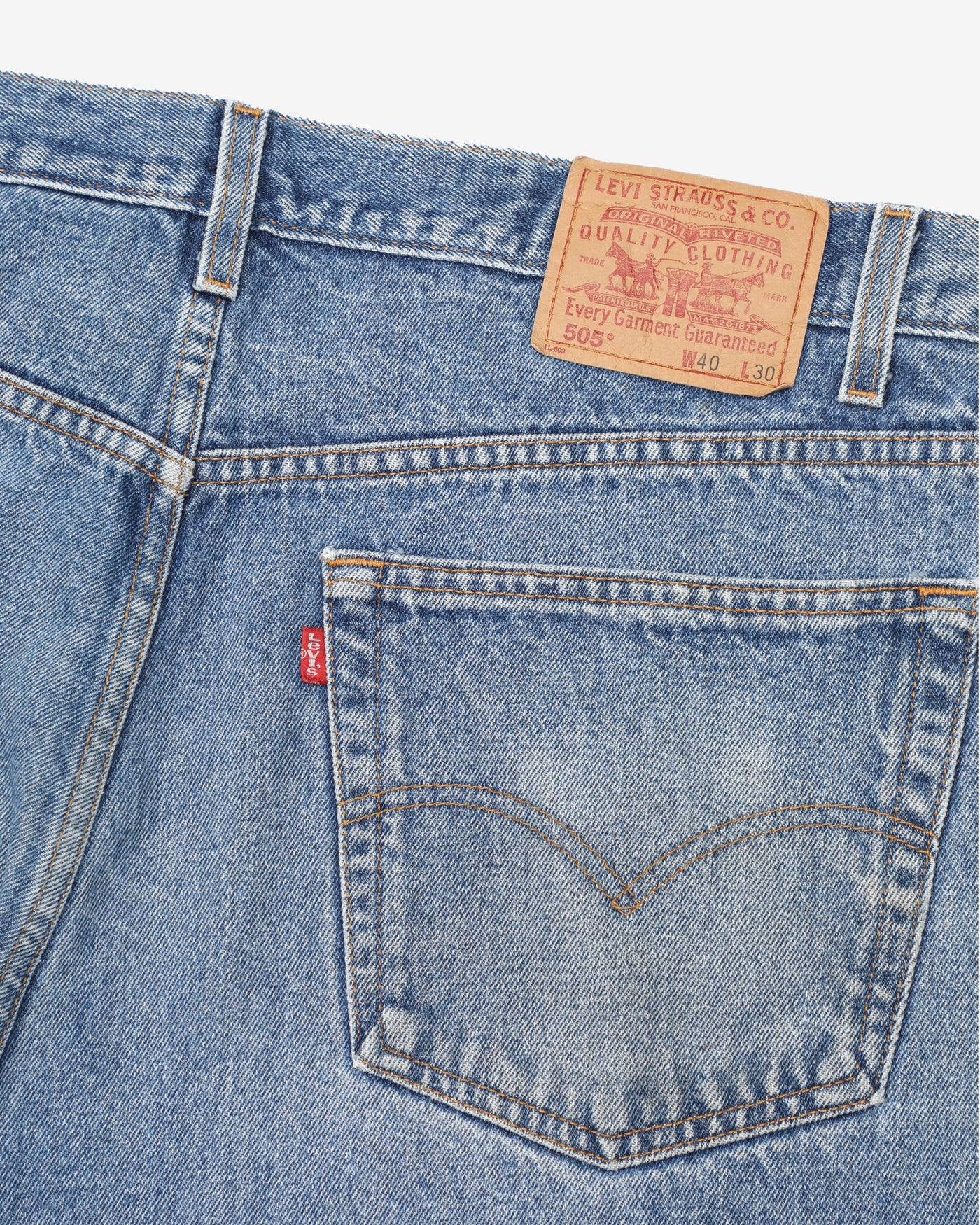 Vintage 80s Levi's Washed Blue Denim Jeans - W40 L27