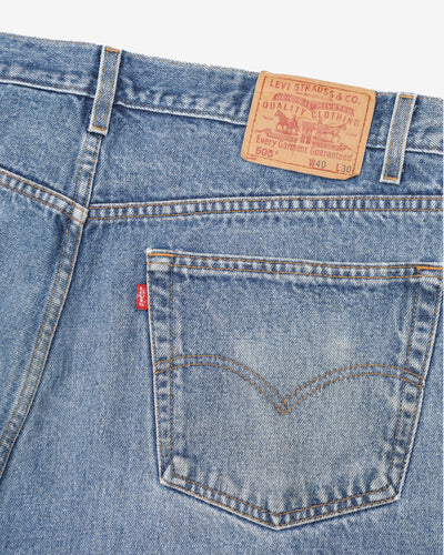 Vintage 80s Levi's Washed Blue Denim Jeans - W40 L27