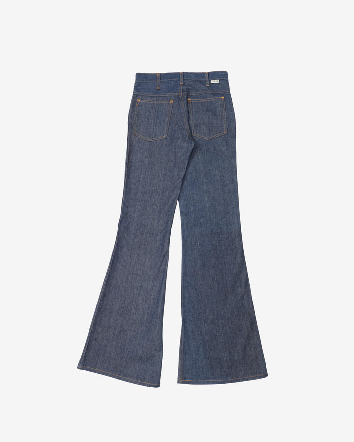 Vintage 70s Faded Blue Flared Jeans - W29 L34