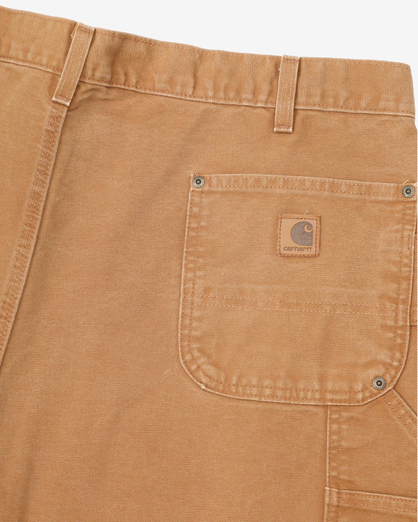 Reflective Double Knee Tan / Beige Carhartt Workwear Utility Jeans - W42 L30