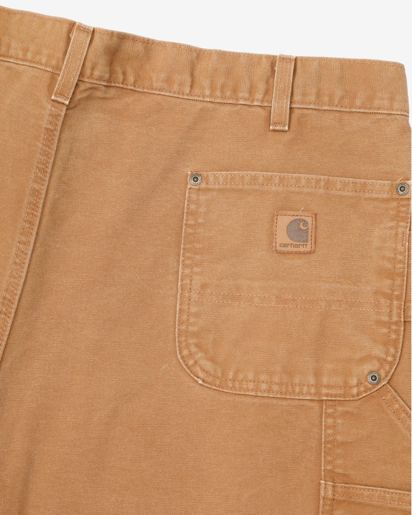 Reflective Double Knee Tan / Beige Carhartt Workwear Utility Jeans - W42 L30