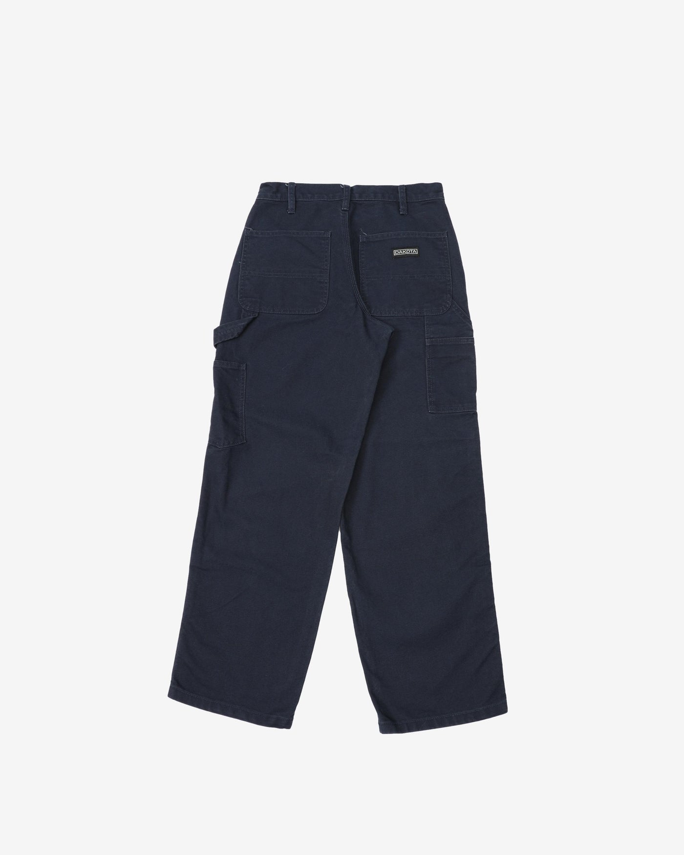 Dakota Relaxed Fit Baggy Navy Workwear Utility Jeans - W28 L28