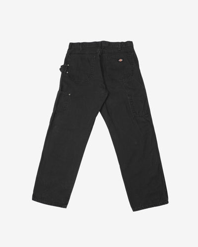 Dickies Vintage Faded Black Workwear Utility Jeans - W34 L32