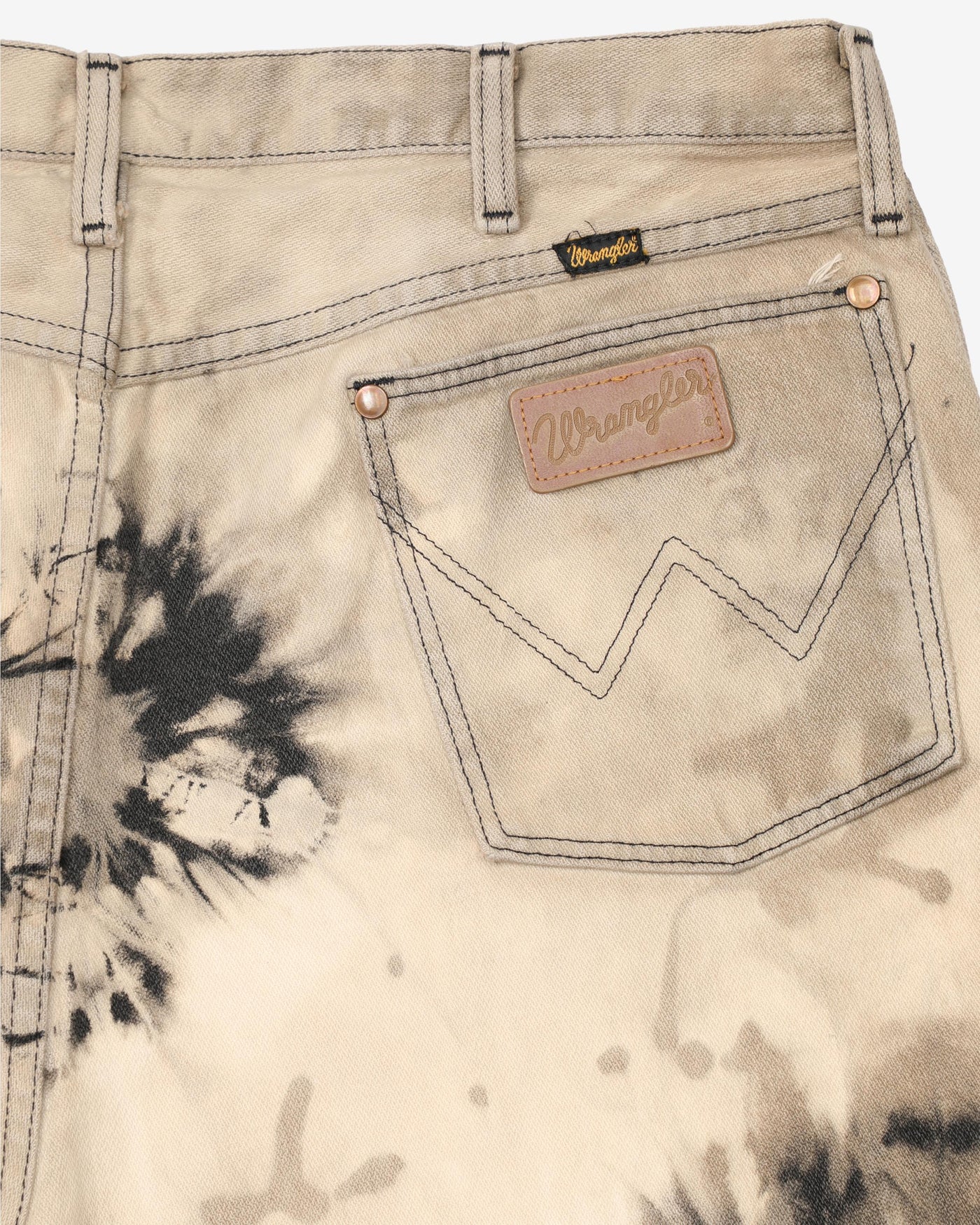 Vintage Wrangler Neutral Tones Bleached Denim Jeans - W38 L36