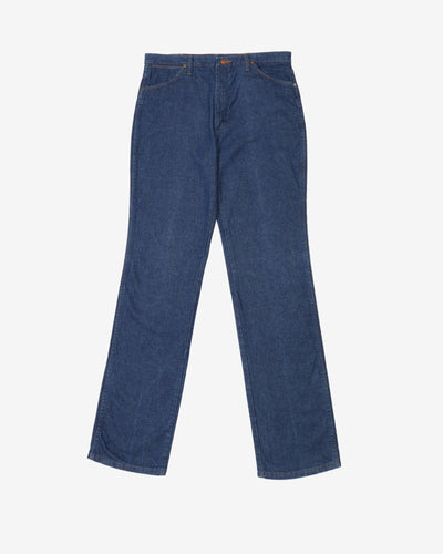 Vintage 80's Wrangler Blue Straight Leg Jeans - W37 L37