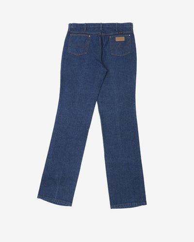 Vintage 80's Wrangler Blue Straight Leg Jeans - W37 L37