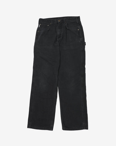 Carhartt Black Faded Workwear Jeans - W33 L30
