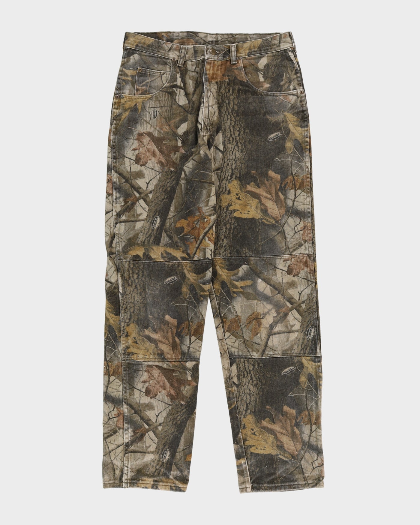 Wrangler Double Knee All Over Print Woodland Camo Jeans - W33 L32