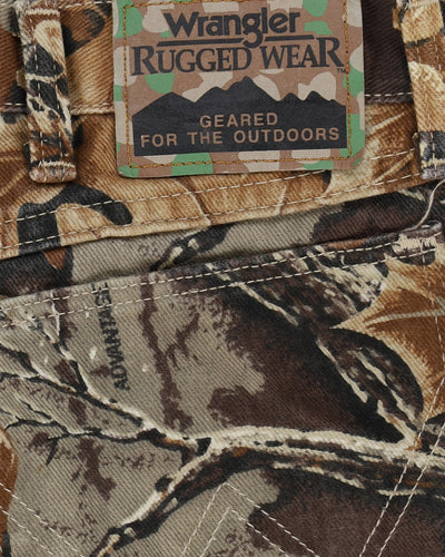 Wrangler All Over Print Woodland Camo Jeans - W36 L32