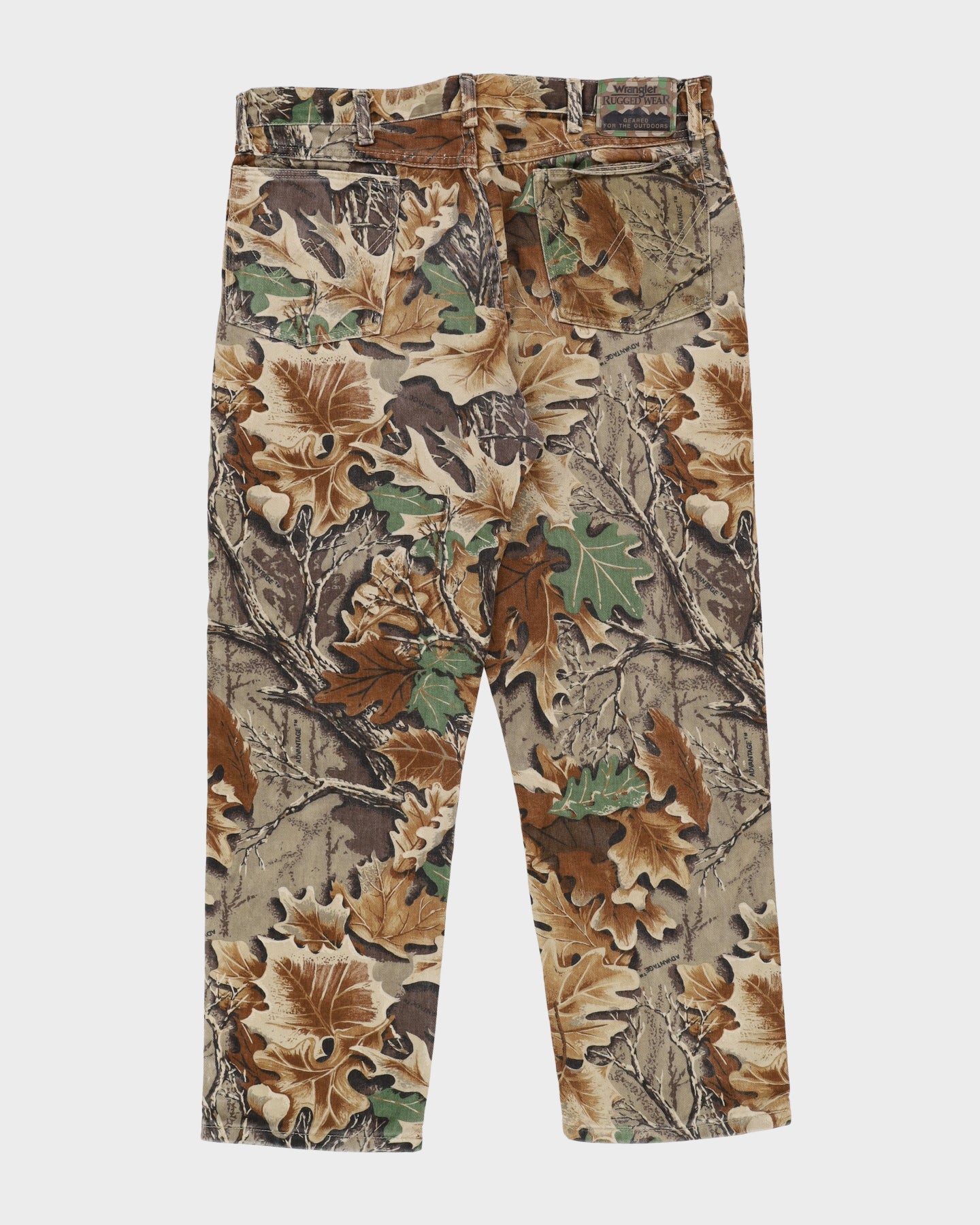 Wrangler Rugged Wear All Over Print Woodland Camo Jeans - W36 L29