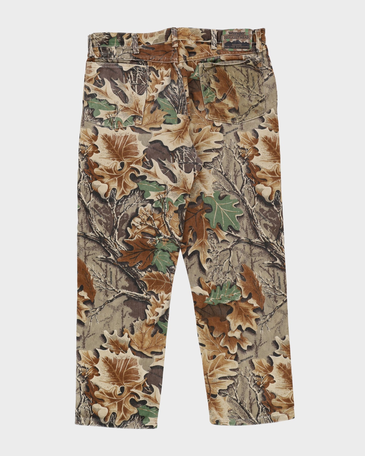 Wrangler Rugged Wear All Over Print Woodland Camo Jeans - W36 L29