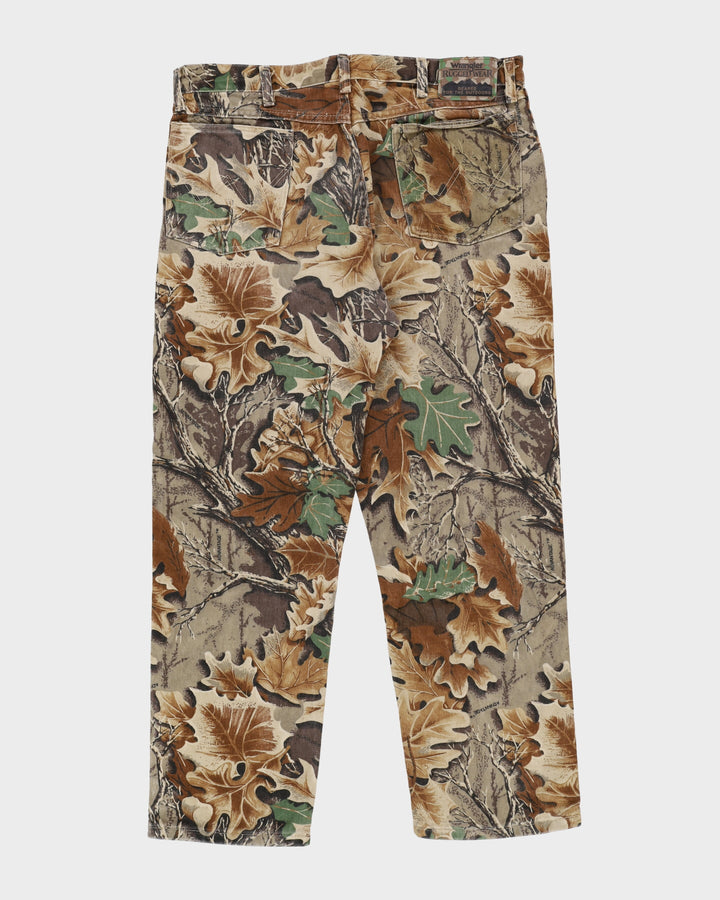 Wrangler Rugged Wear All Over Print Woodland Camo Jeans - W36 L29