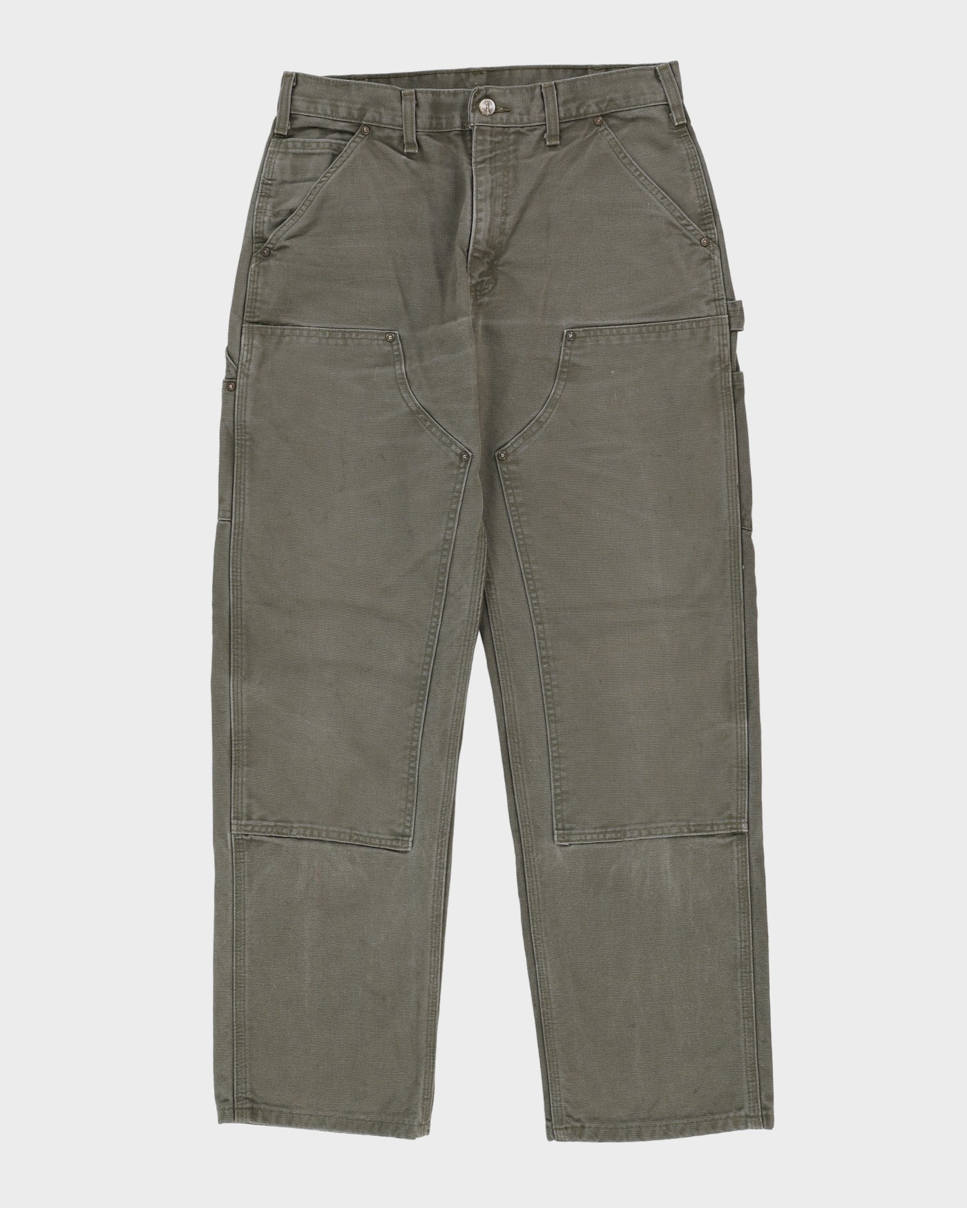 Carhartt Green Double Knee Workwear Jeans - W32 L32