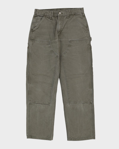 Carhartt Green Double Knee Workwear Jeans - W32 L32