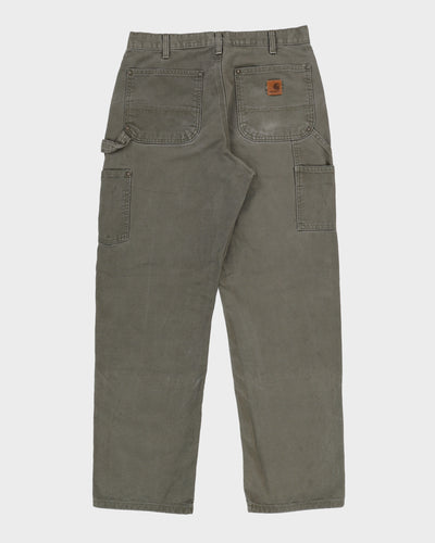 Carhartt Green Double Knee Workwear Jeans - W32 L32