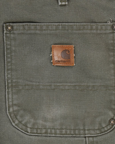 Carhartt Green Double Knee Workwear Jeans - W32 L32