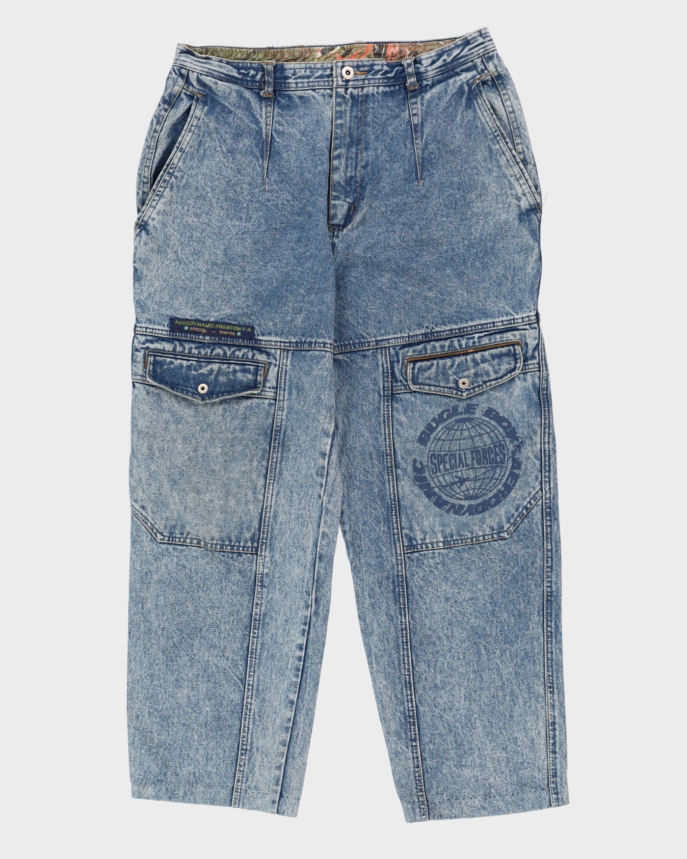 Bugle Boy Workwear Cargo Jeans - W34 L28