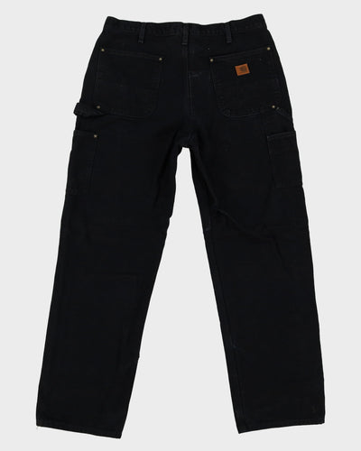 Carhartt Double Knee Black Workwear Jeans - W34 L31