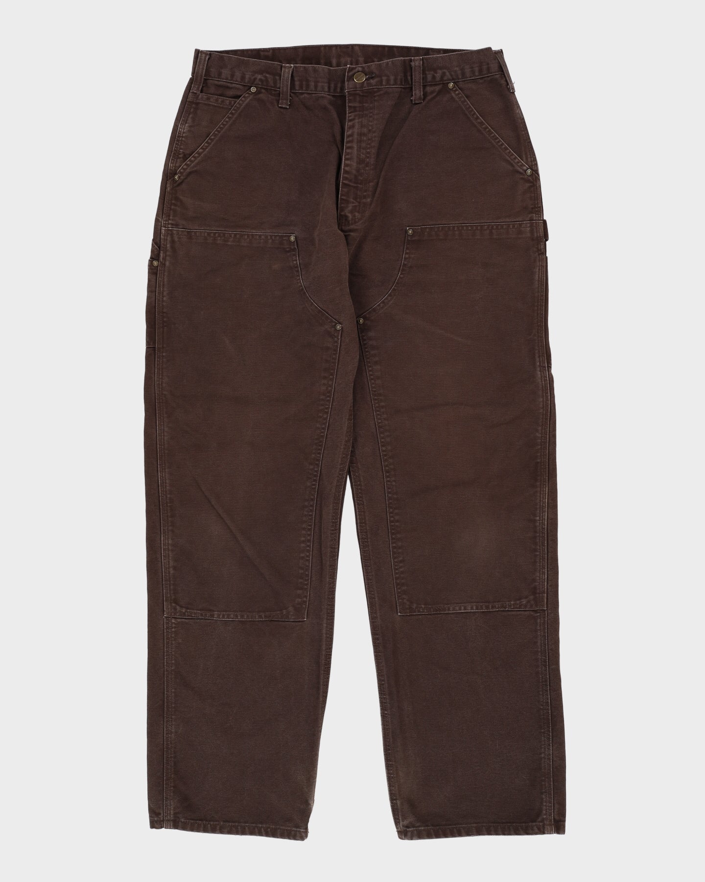Carhartt Double Knee Brown Workwear Jeans - W36 L30