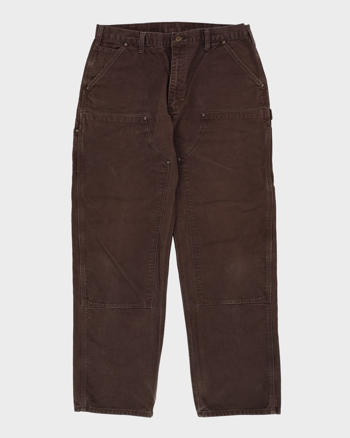 Carhartt Double Knee Brown Workwear Jeans - W36 L30