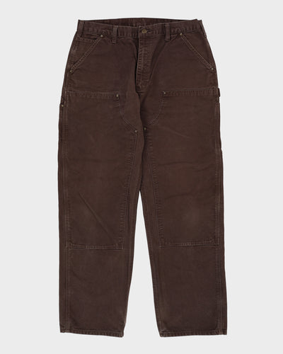 Carhartt Double Knee Brown Workwear Jeans - W36 L30