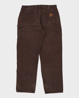 Carhartt Double Knee Brown Workwear Jeans - W36 L30