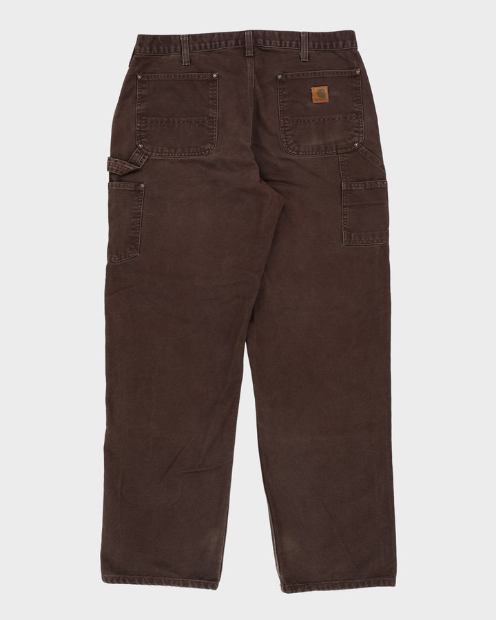 Carhartt Double Knee Brown Workwear Jeans - W36 L30